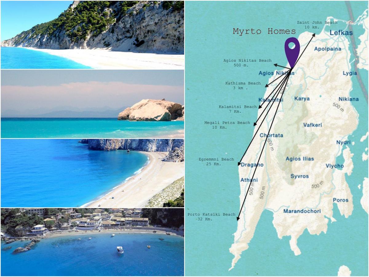Myrto Homes Lefkada Agios Nikitas Greece المظهر الخارجي الصورة